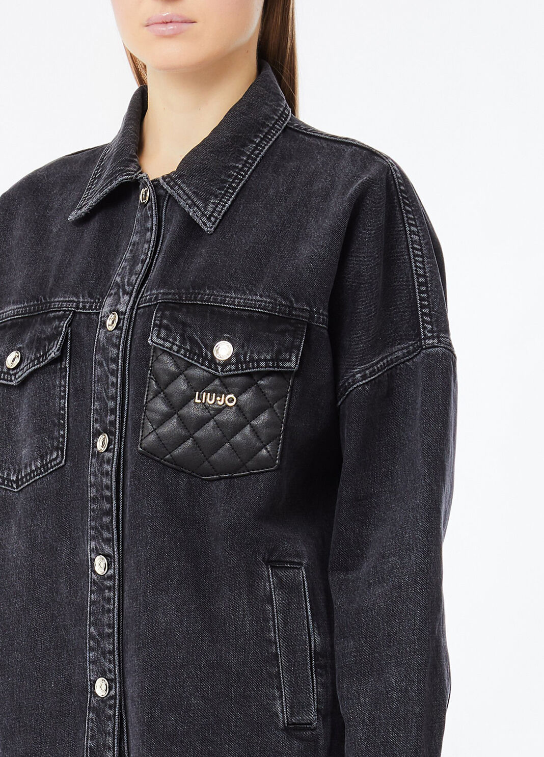 Denim jacket black denim Liu Jo - large image number 2