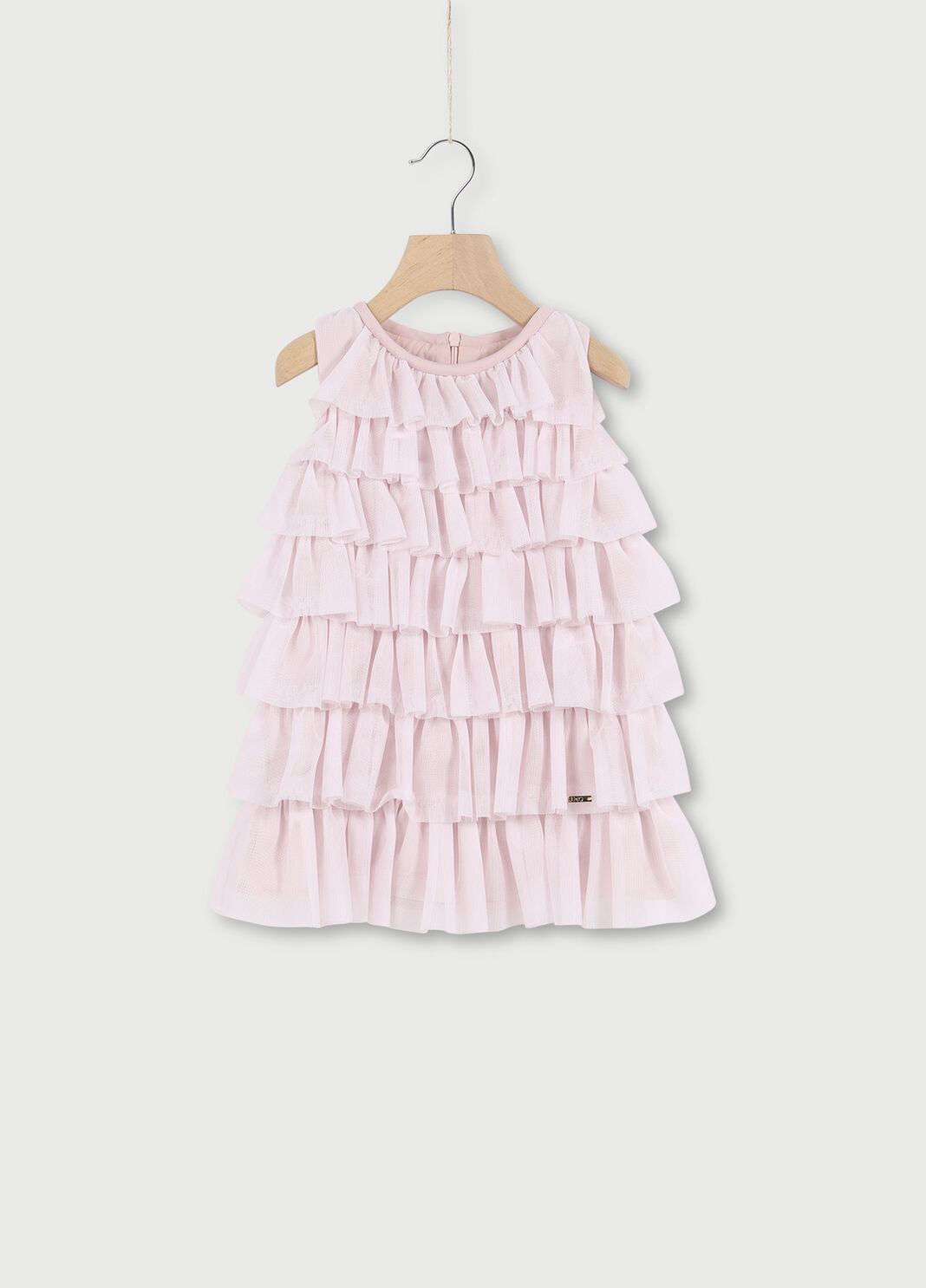 Vestito in tulle con cintura Rosa perlato Liu Jo - large image number 0