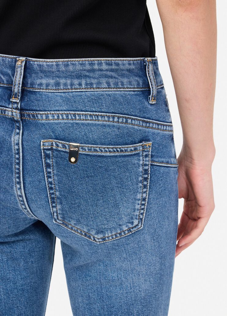 Bottom-Up-Jeans mit Slim-Fit Denimblau Liu Jo - large image number 4 Bottom-Up-Jeans mit Slim-Fit Denimblau Liu Jo - large image number 4