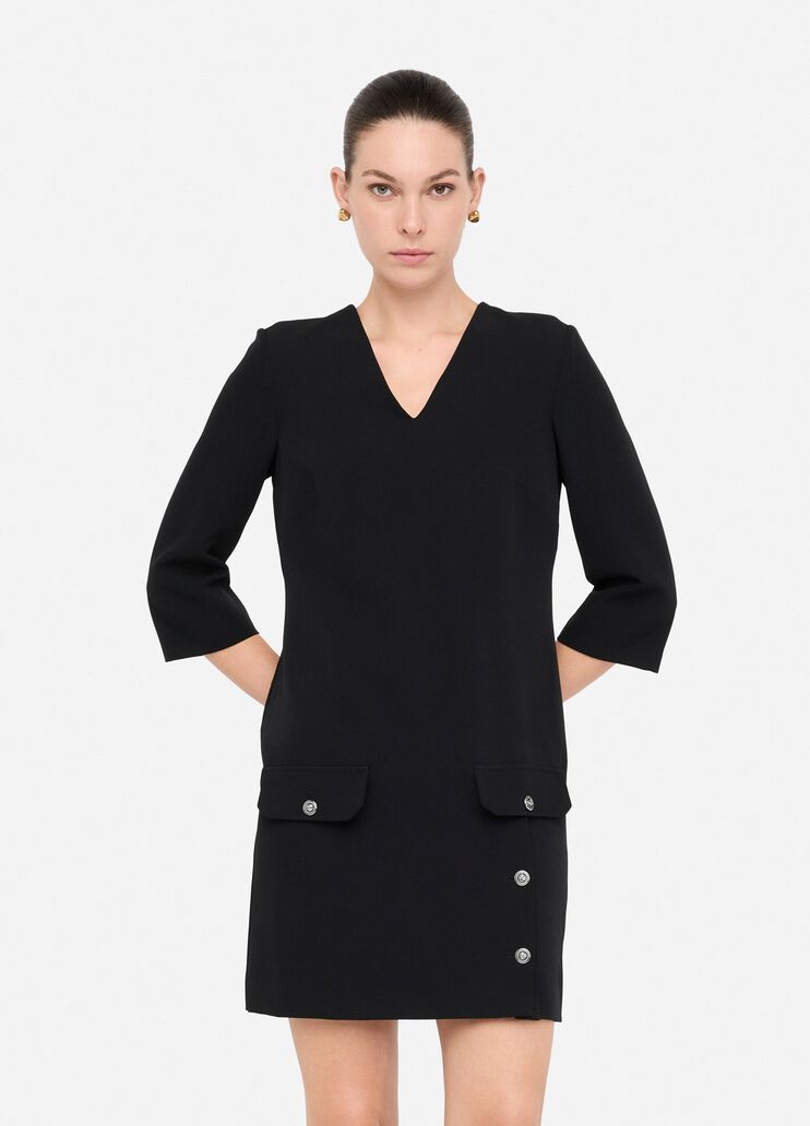 Short dress with pockets black Liu Jo - medium Short dress with pockets black Liu Jo - medium
