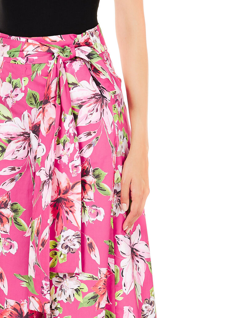 Palazzo trousers with bow Fuchsia with flowers Liu Jo - large image number 2 Palazzo trousers with bow Fuchsia with flowers Liu Jo - large image number 2