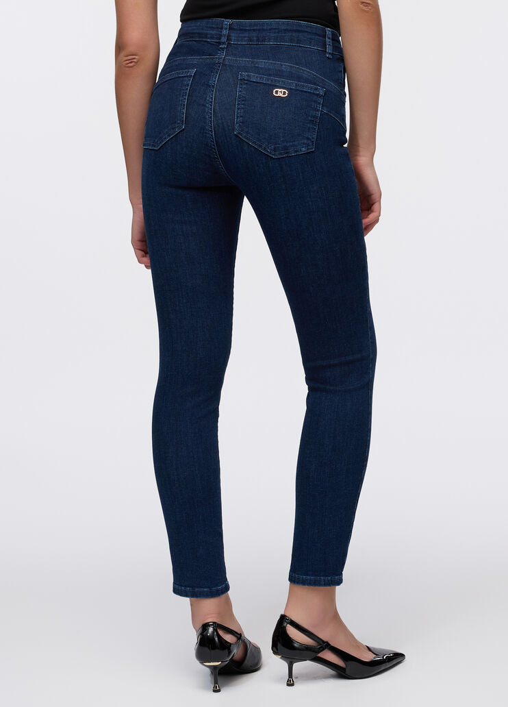 Vaqueros pitillo de talle alto Denim azul Liu Jo - large image number 1