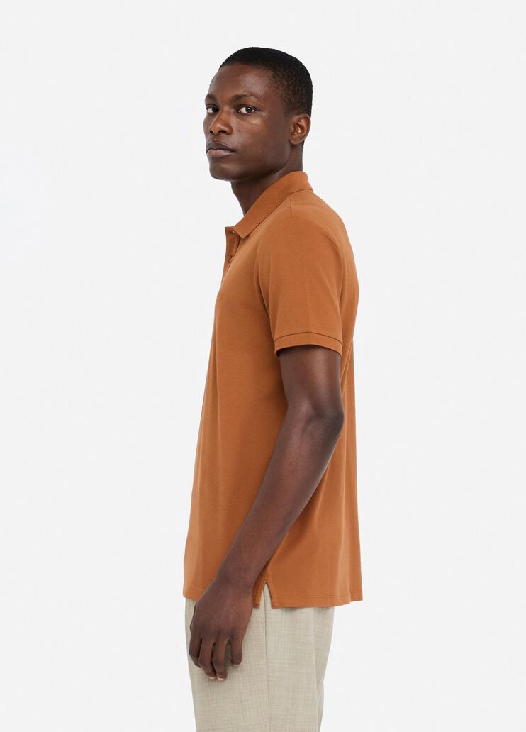 Cotton piqué polo shirt brown Liu Jo - large image number 3 Cotton piqué polo shirt brown Liu Jo - large image number 3
