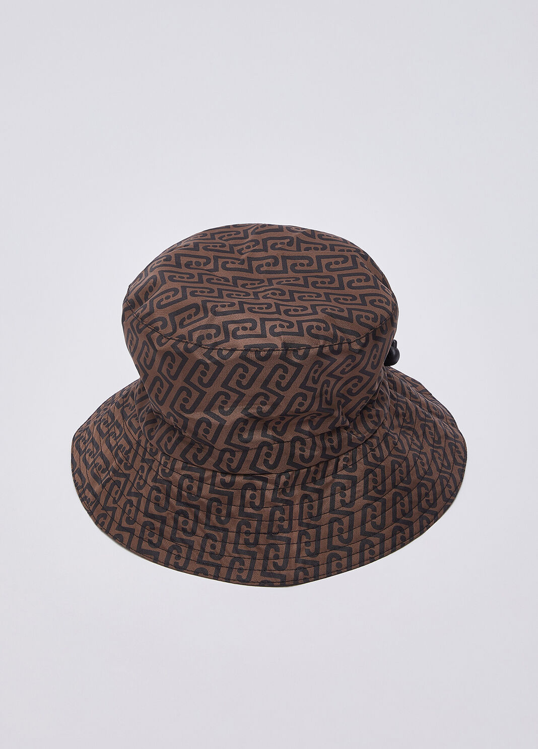 Cloche in nylon monogram marrone/monogram Liu Jo - large image number 0