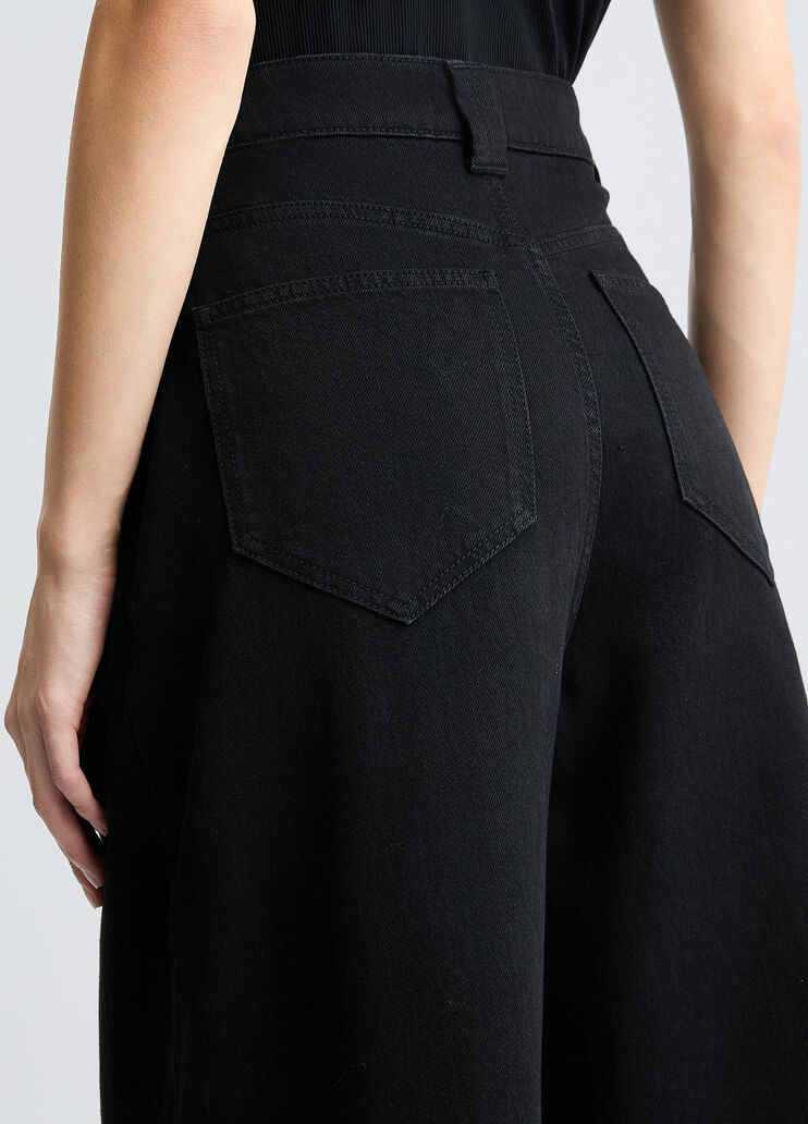 Palazzo jeans black denim Liu Jo - large image number 4 Palazzo jeans black denim Liu Jo - large image number 4