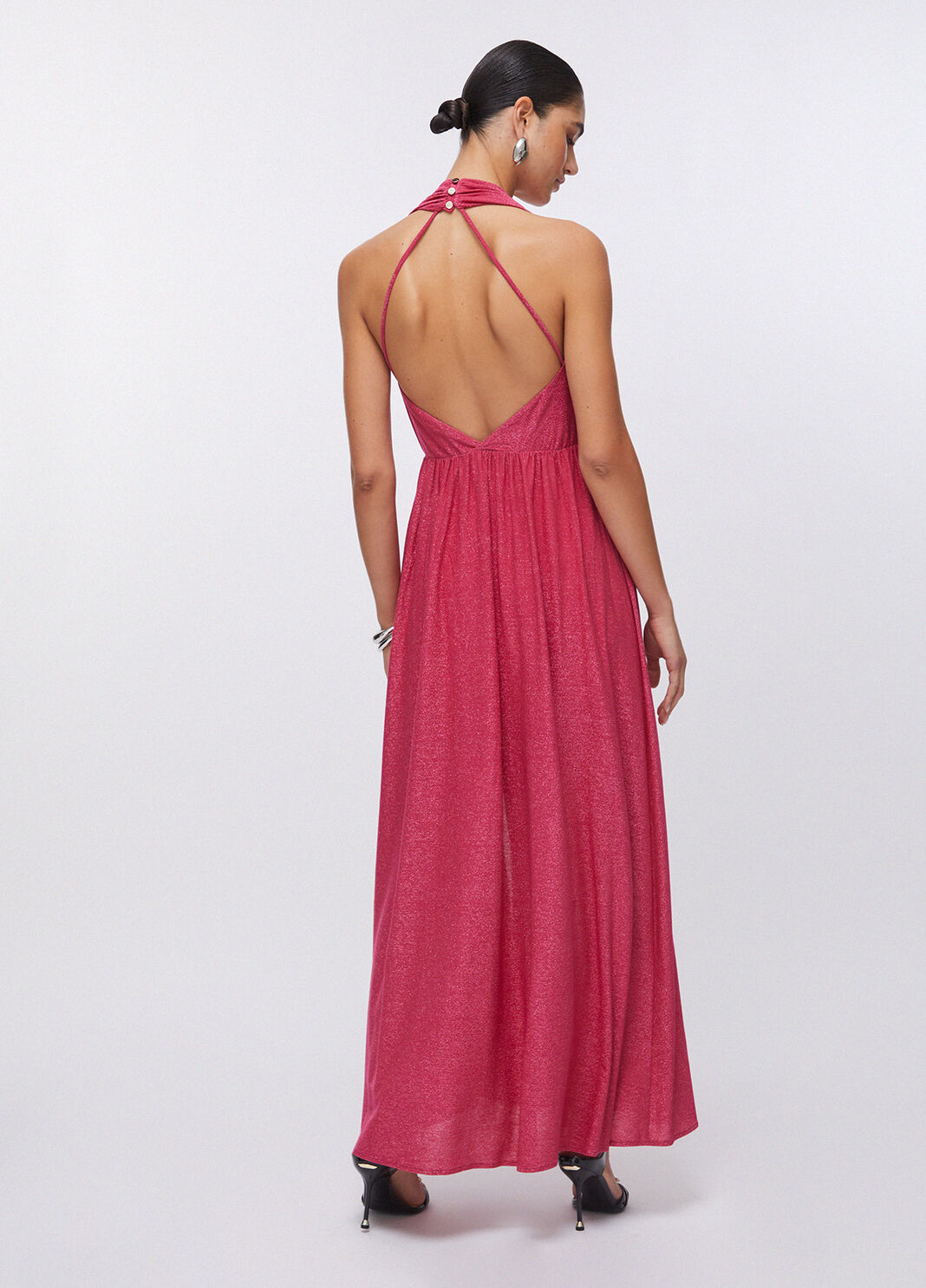 Langes Lurexkleid Rosa Liu Jo - large image number 1