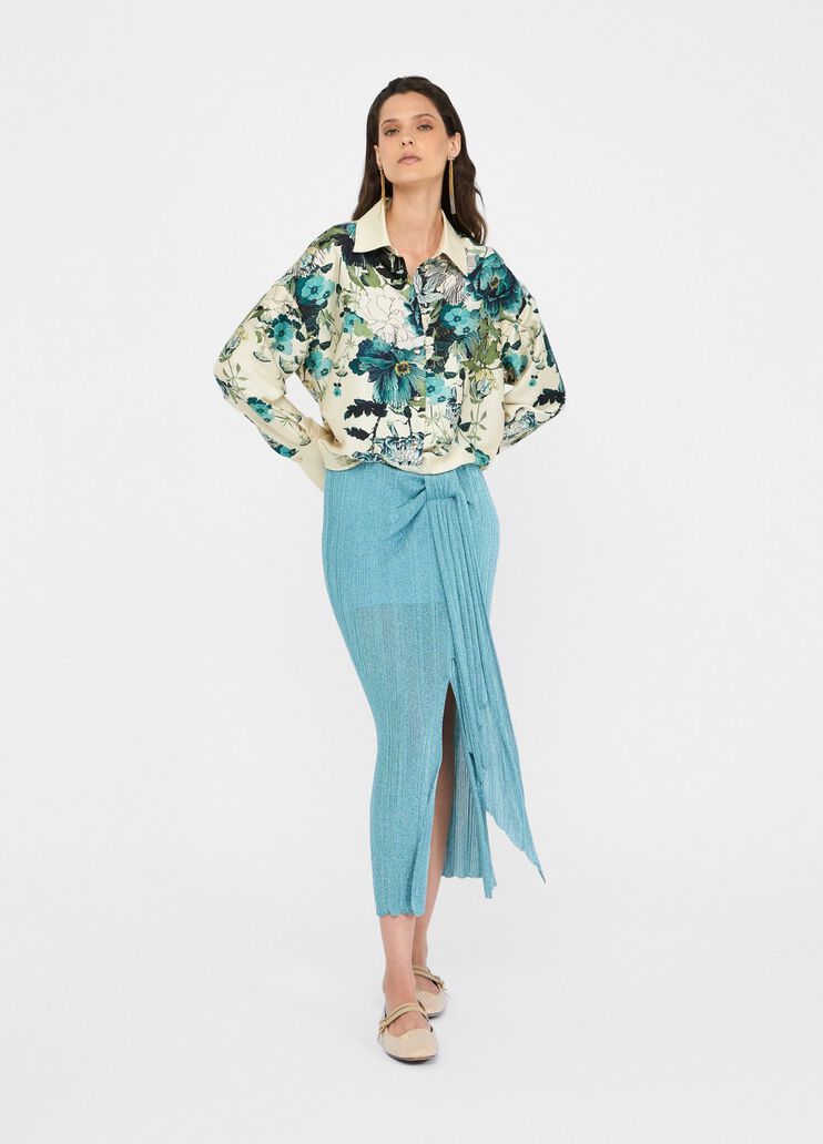 Lurex® knit skirt aqua Liu Jo - medium Lurex® knit skirt aqua Liu Jo - medium