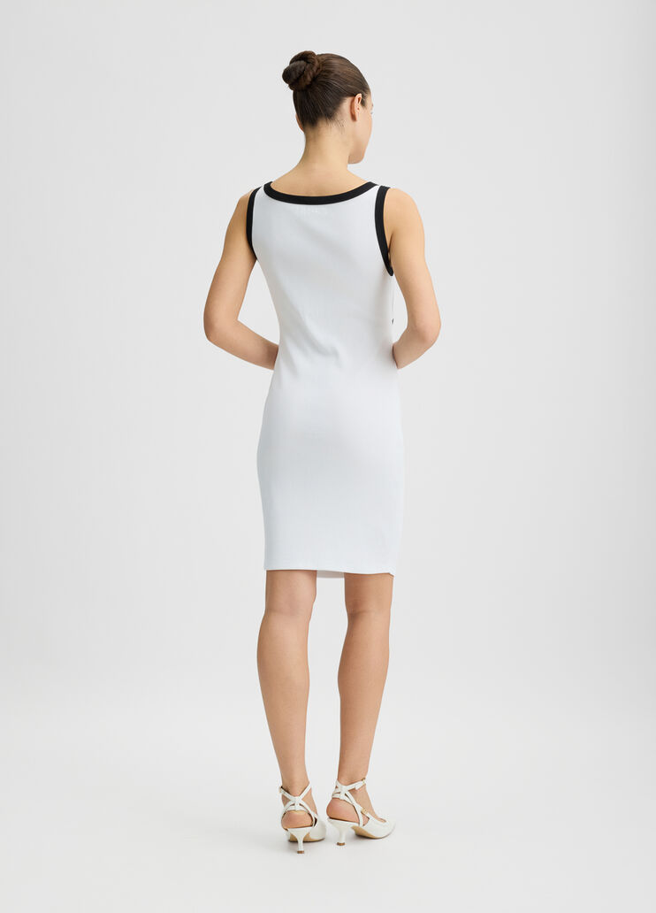 Cotton jersey dress white Liu Jo - large image number 1 Cotton jersey dress white Liu Jo - large image number 1