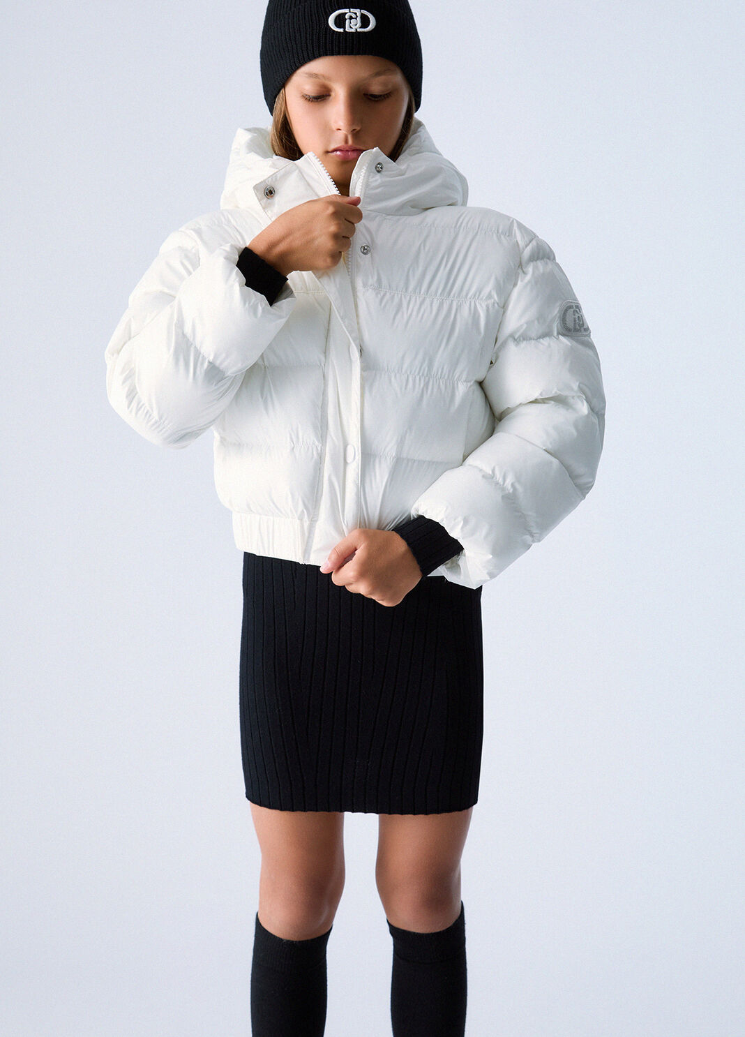 Padded jacket with hood white Liu Jo - large image number 1