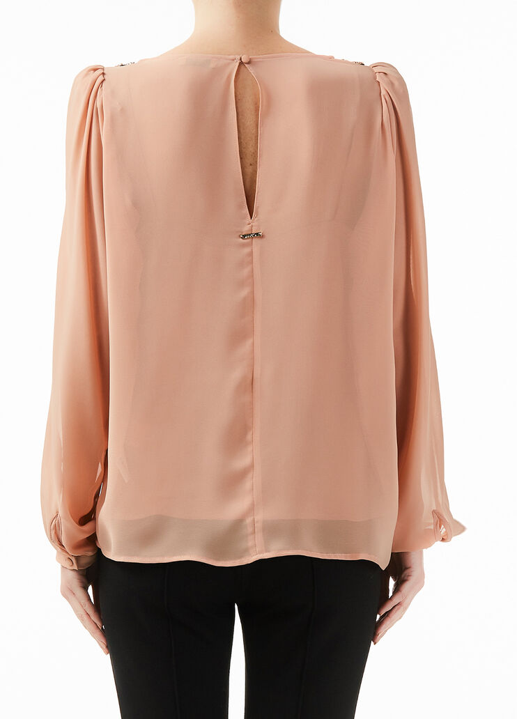 Blouse with shoulder straps Cinnamon Liu Jo - large image number 1