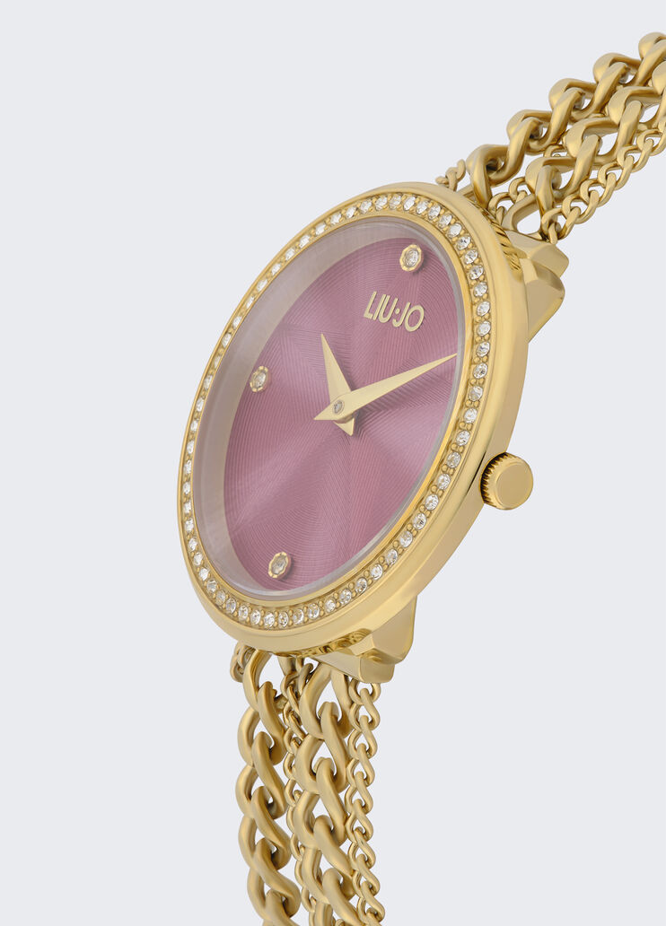 Steel multi-strand watch pink Liu Jo - large image number 3 Steel multi-strand watch pink Liu Jo - large image number 3