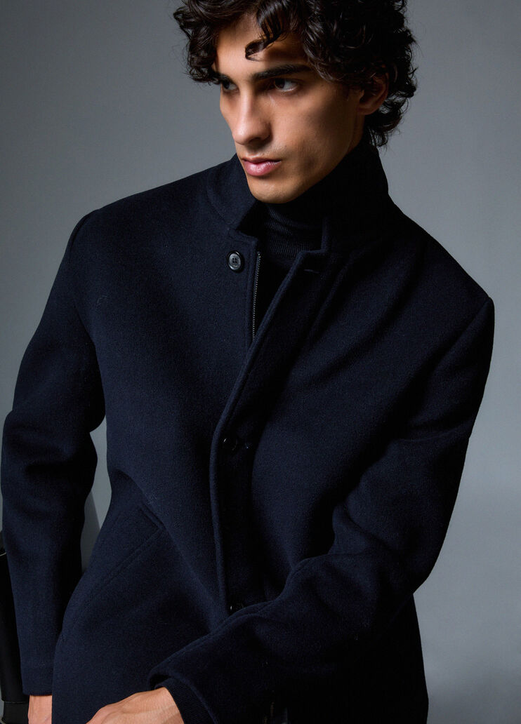 Wool and Cashmere Coat dark blue Liu Jo - medium