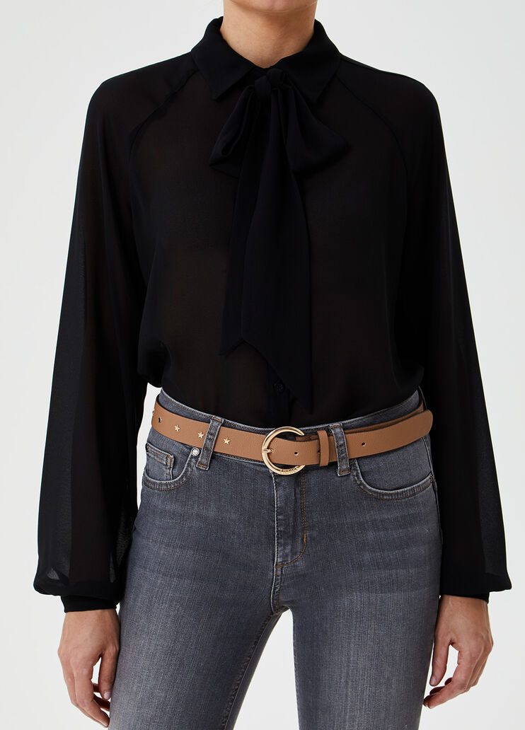 Belt with stars Brown Liu Jo - large image number 1