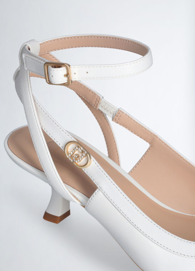 White slingbacks with low heel white Liu Jo - large image number 5 White slingbacks with low heel white Liu Jo - large image number 5