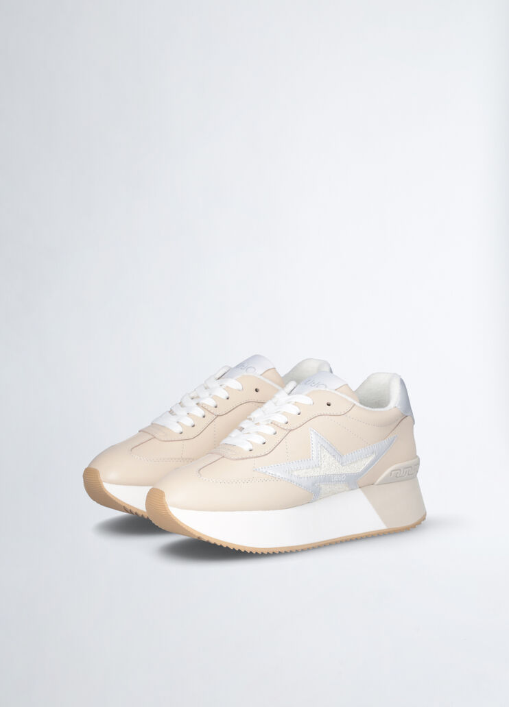 Leather sneakers beige Liu Jo - medium Leather sneakers beige Liu Jo - medium