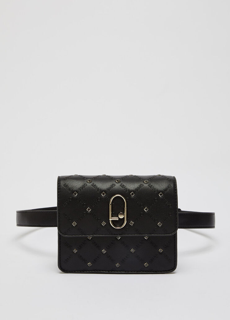 Поясная сумка с логотипом и роскошной отделкой чёрный Liu Jo - large image number 0