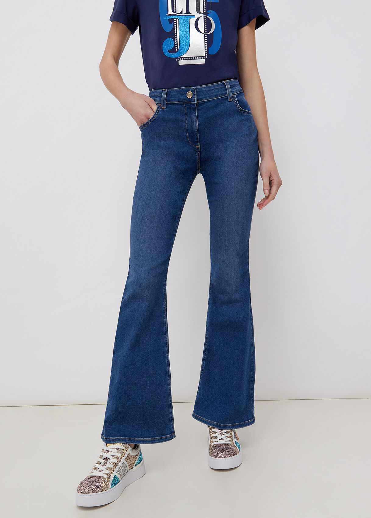 Bell bottom cheap jeans size 0