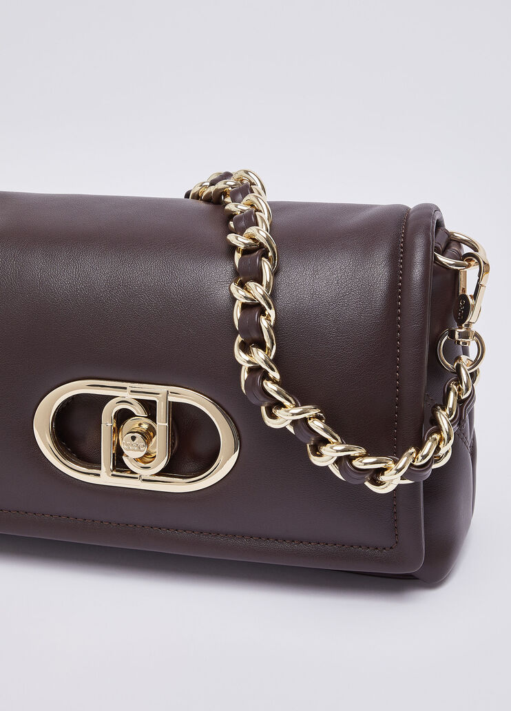 Medium LaPuffy Bag with Quilted Design aubergine Liu Jo - medium