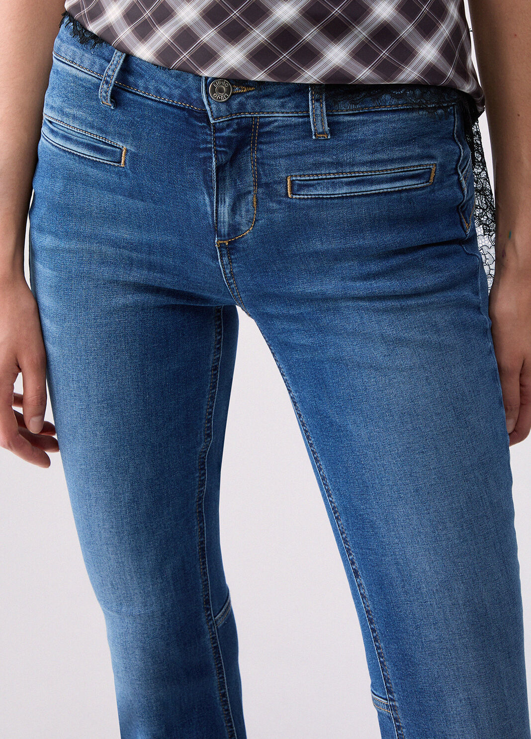 Super Flare Jeans Dunkles Denimblau Liu Jo - large image number 4