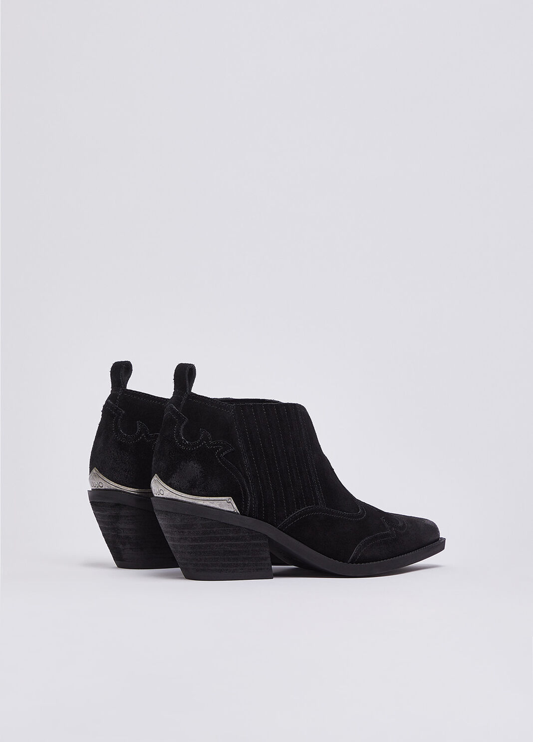 Stivaletti texani in suede nero Liu Jo - large image number 2