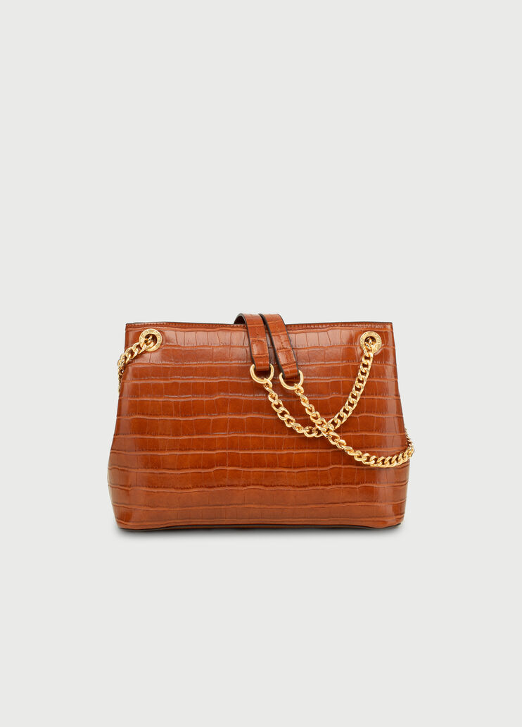 Bolso para llevar al hombro efecto piel de cocodrilo Tierra quemada Liu Jo - large image number 2 Bolso para llevar al hombro efecto piel de cocodrilo Tierra quemada Liu Jo - large image number 2