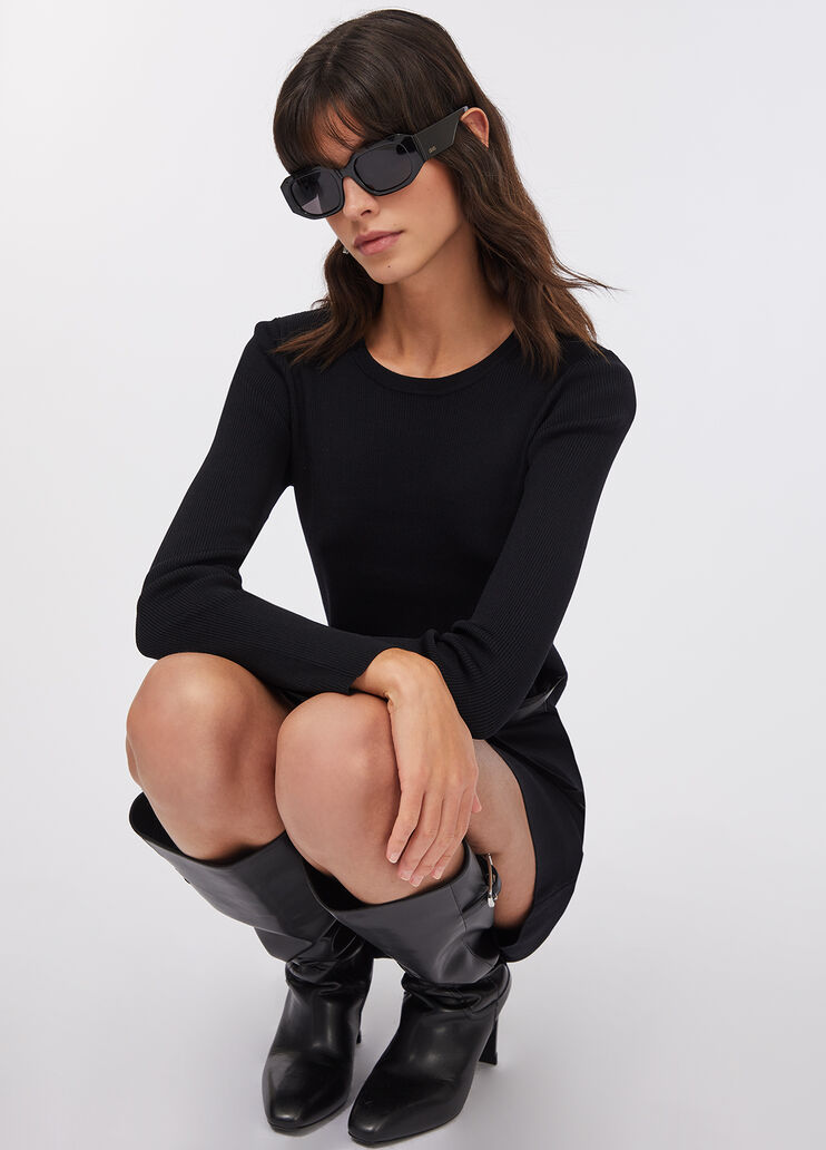 Jumper with buckles black Liu Jo - large image number 2