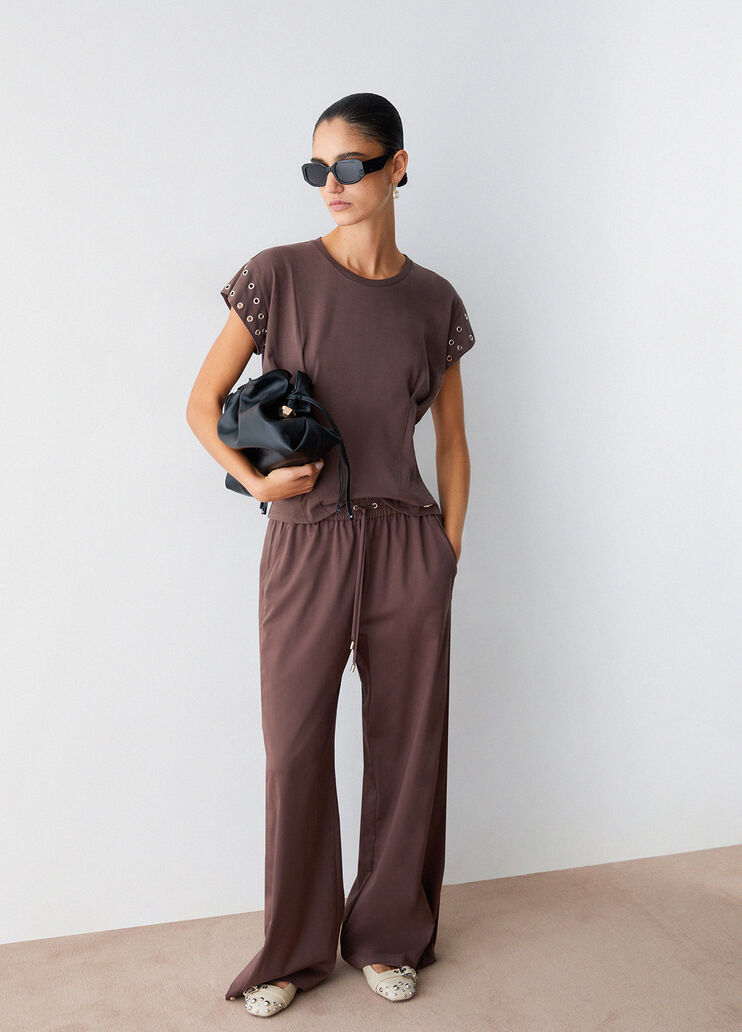 T-Shirt mit Zier&ouml;sen Fango Liu Jo - medium