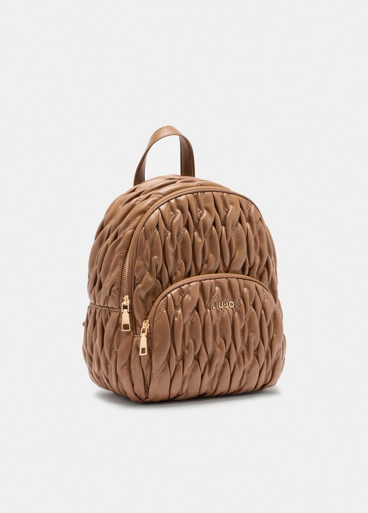 Sac à dos matelassé  marron Liu Jo - large image number 2