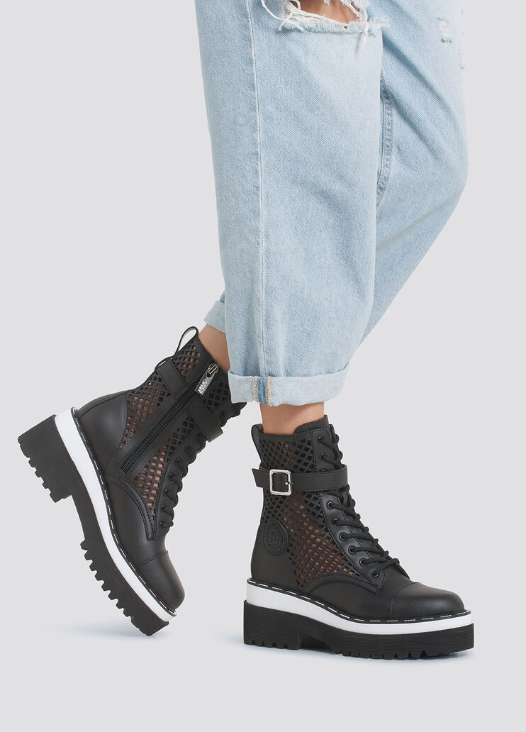Biker boots with openwork black Liu Jo - large image number 3