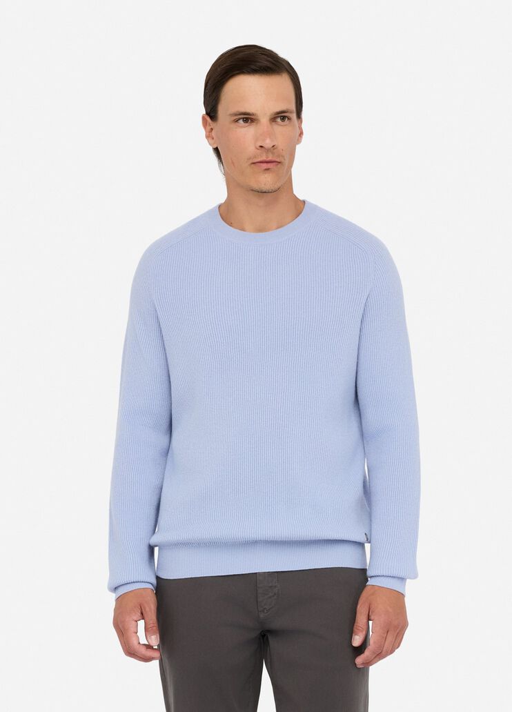 Wool and cashmere jumper air force blue Liu Jo - large image number 0 Wool and cashmere jumper air force blue Liu Jo - large image number 0