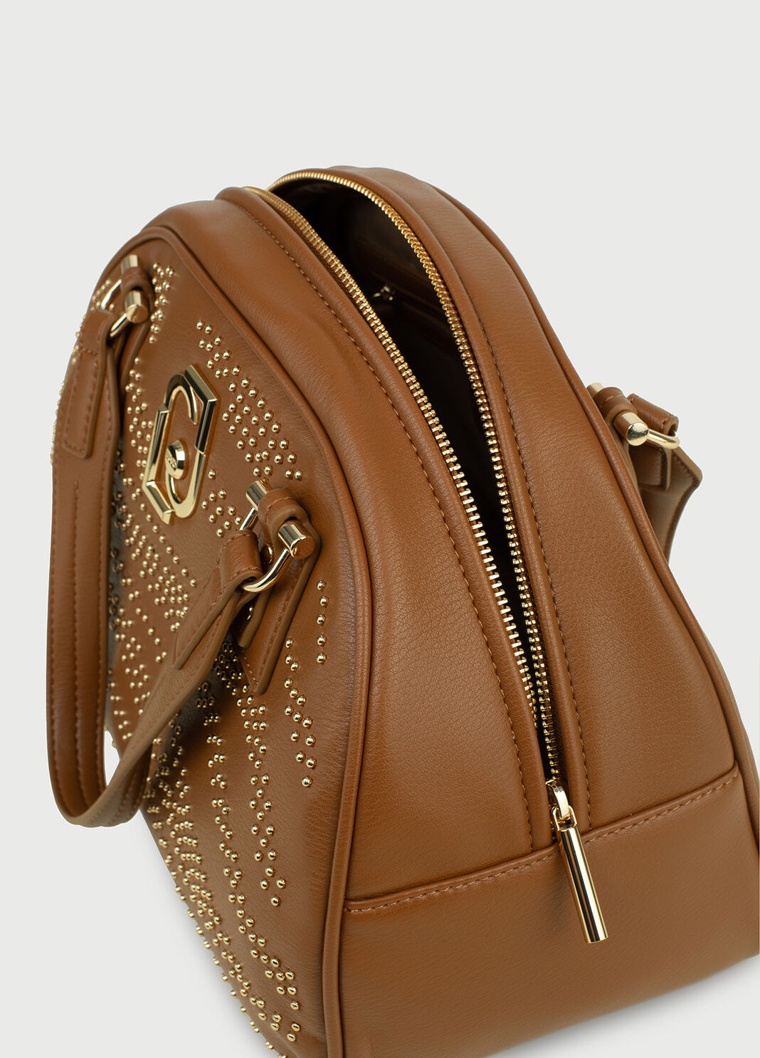 Studded boston bag Brown Liu Jo - large image number 3