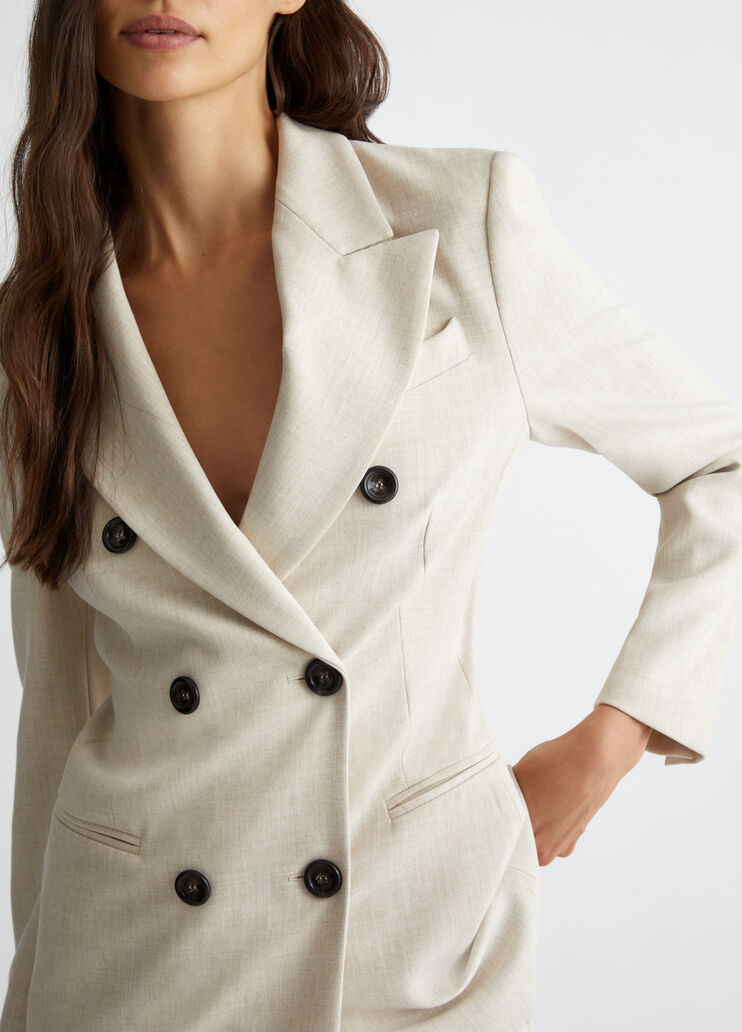 Blazer de traje de doble botonadura gris Liu Jo - large image number 2 Blazer de traje de doble botonadura gris Liu Jo - large image number 2