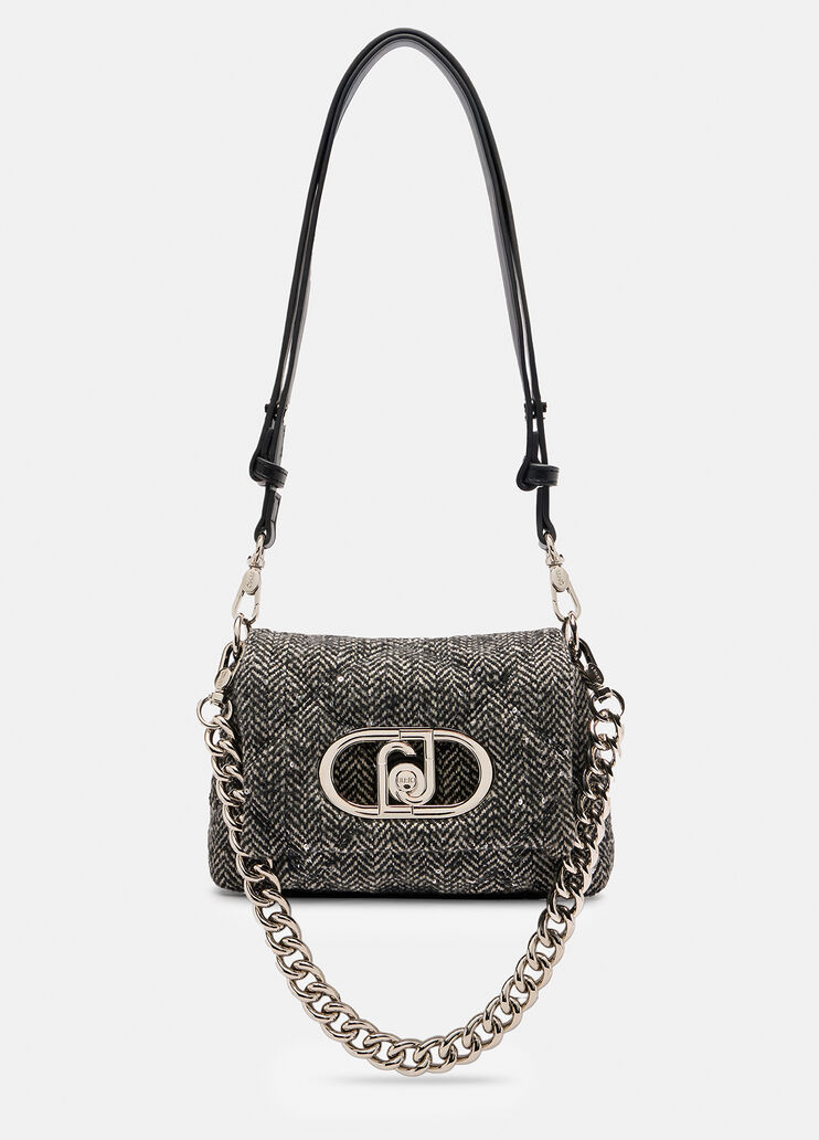 Kleine Tasche LaPuffy mit Pailletten Schwarz Liu Jo - medium Kleine Tasche LaPuffy mit Pailletten Schwarz Liu Jo - medium