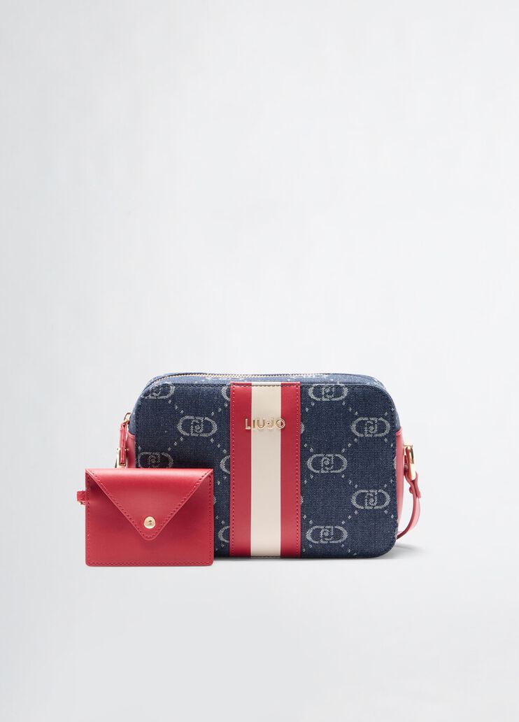 Jacquard crossbody bag dark denim Liu Jo - medium Jacquard crossbody bag dark denim Liu Jo - medium