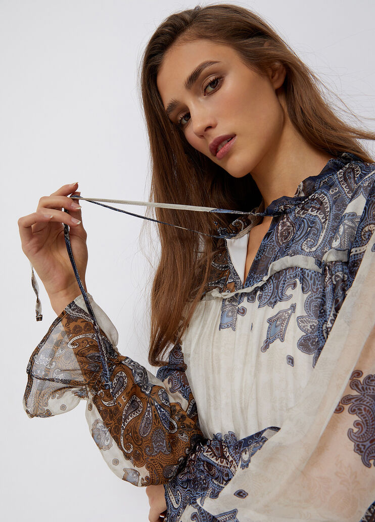 Short dress in silk blend optical print Liu Jo - large image number 2 Short dress in silk blend optical print Liu Jo - large image number 2