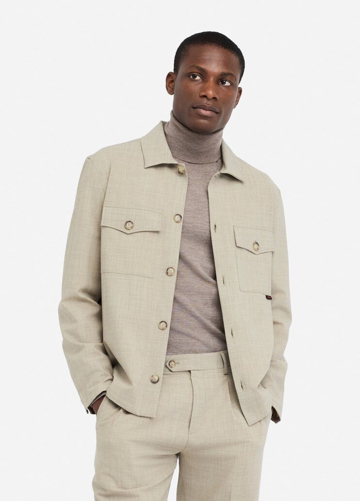 Hemd aus Wolle    Beige Liu Jo - medium Hemd aus Wolle    Beige Liu Jo - medium