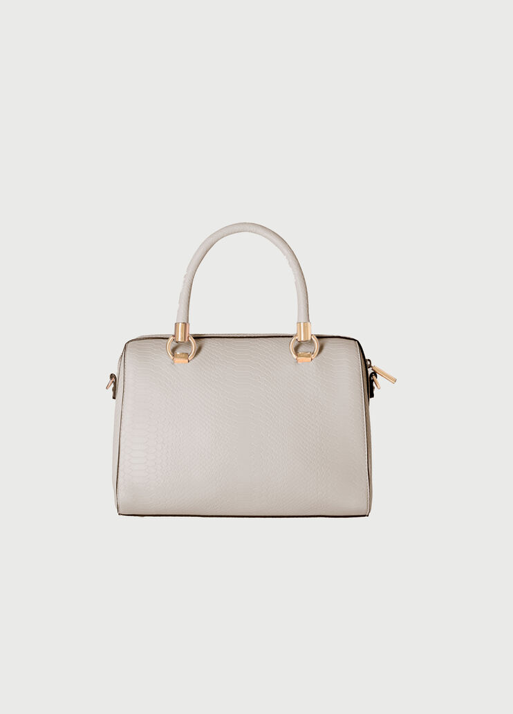 Sac Boston avec imprimé python Lait d'amande Liu Jo - large image number 3