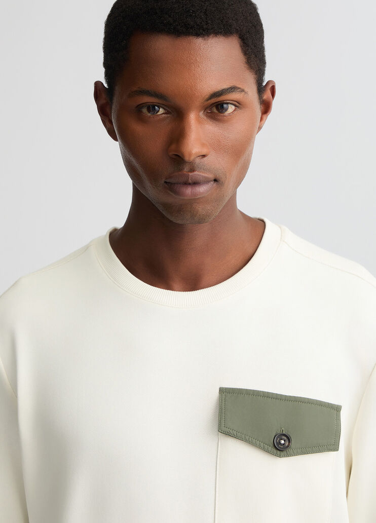 White sweatshirt with pocket white Liu Jo - large image number 2 White sweatshirt with pocket white Liu Jo - large image number 2