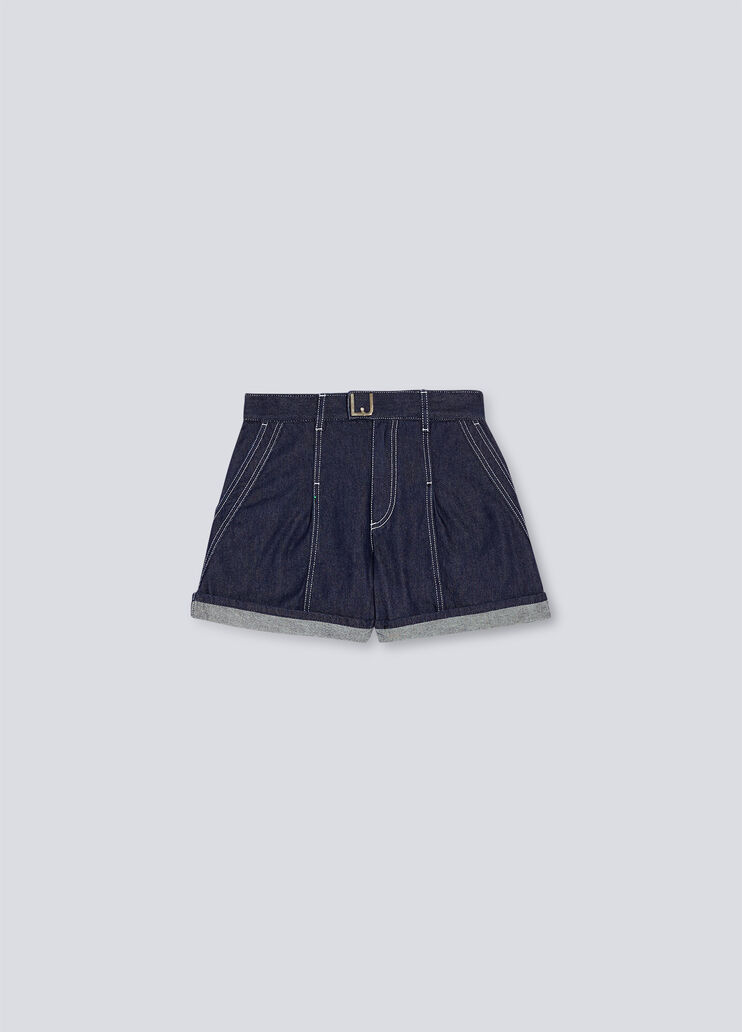 High-rise denim shorts blue denim Liu Jo - large image number 5  High-rise denim shorts blue denim Liu Jo - large image number 5