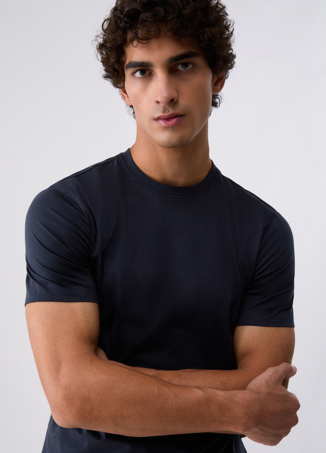 T-shirt with logo embroidered dark blue Liu Jo - large image number 4