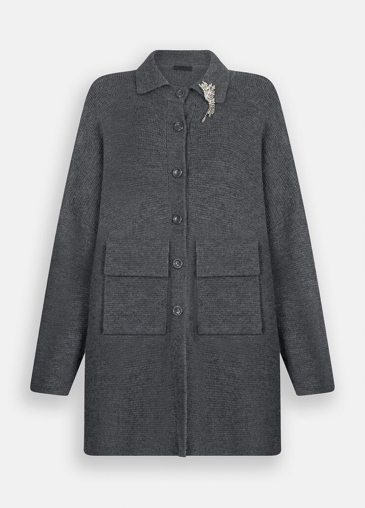 Wool coat  slate Liu Jo - large image number 6