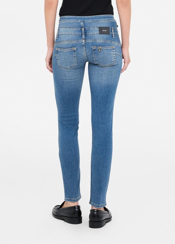 High-rise skinny jeans dark denim Liu Jo - large image number 1