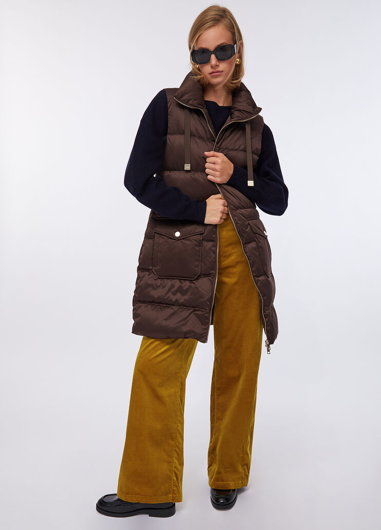 Doudoune sans manches longue chocolat Liu Jo - medium Doudoune sans manches longue chocolat Liu Jo - medium