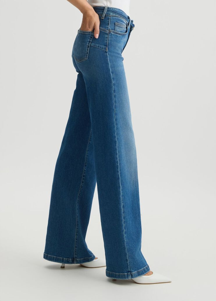 Flared jeans with belt blue denim Liu Jo - large image number 3 Flared jeans with belt blue denim Liu Jo - large image number 3