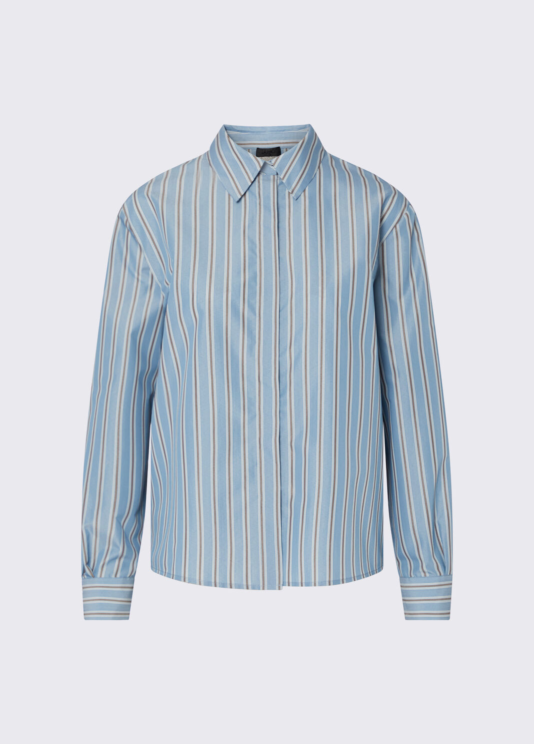 Shirt with lace insert light blue Liu Jo - large image number 6