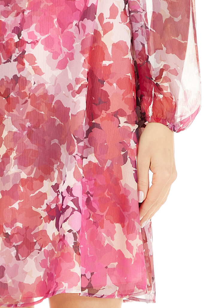 Short creponne dress Abstract flowers Liu Jo - large image number 2 Short creponne dress Abstract flowers Liu Jo - large image number 2