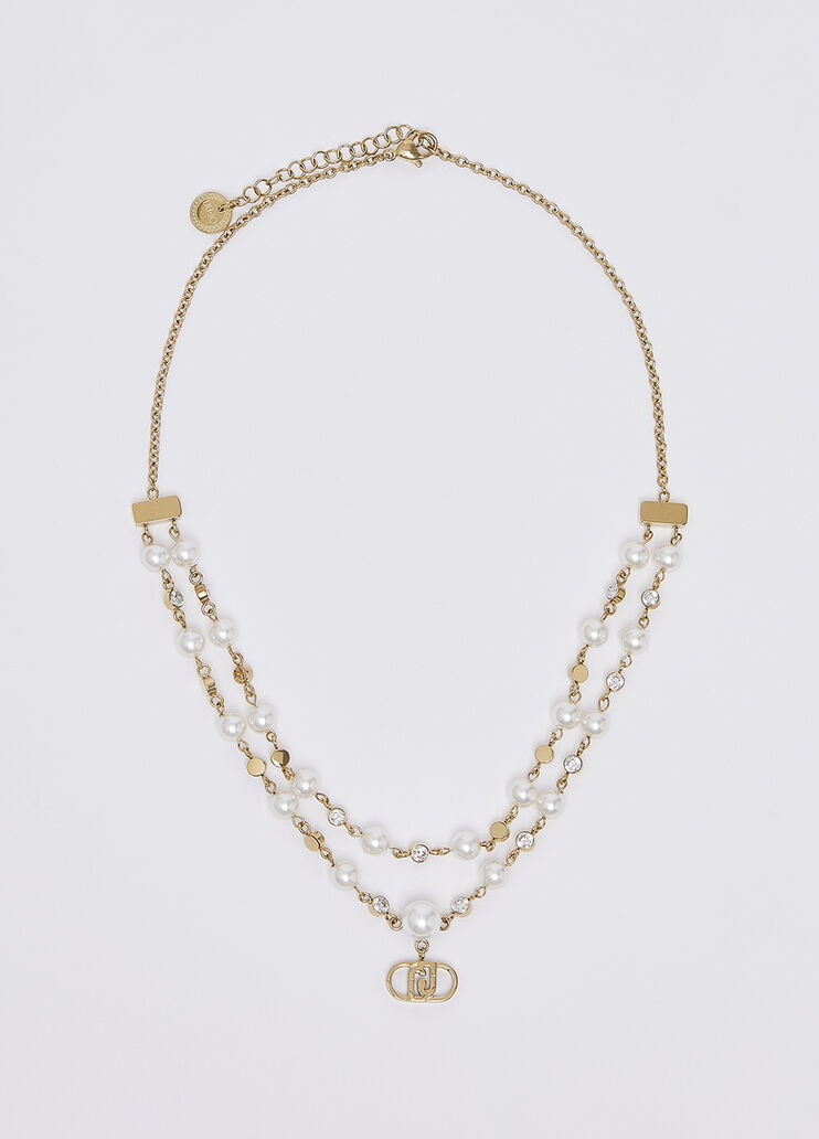 Collana con perle e charm color oro Liu Jo - medium