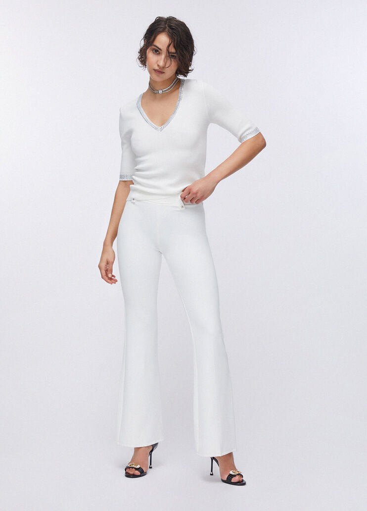 Elegante Flare-Hose Weiß Liu Jo - large image number 5