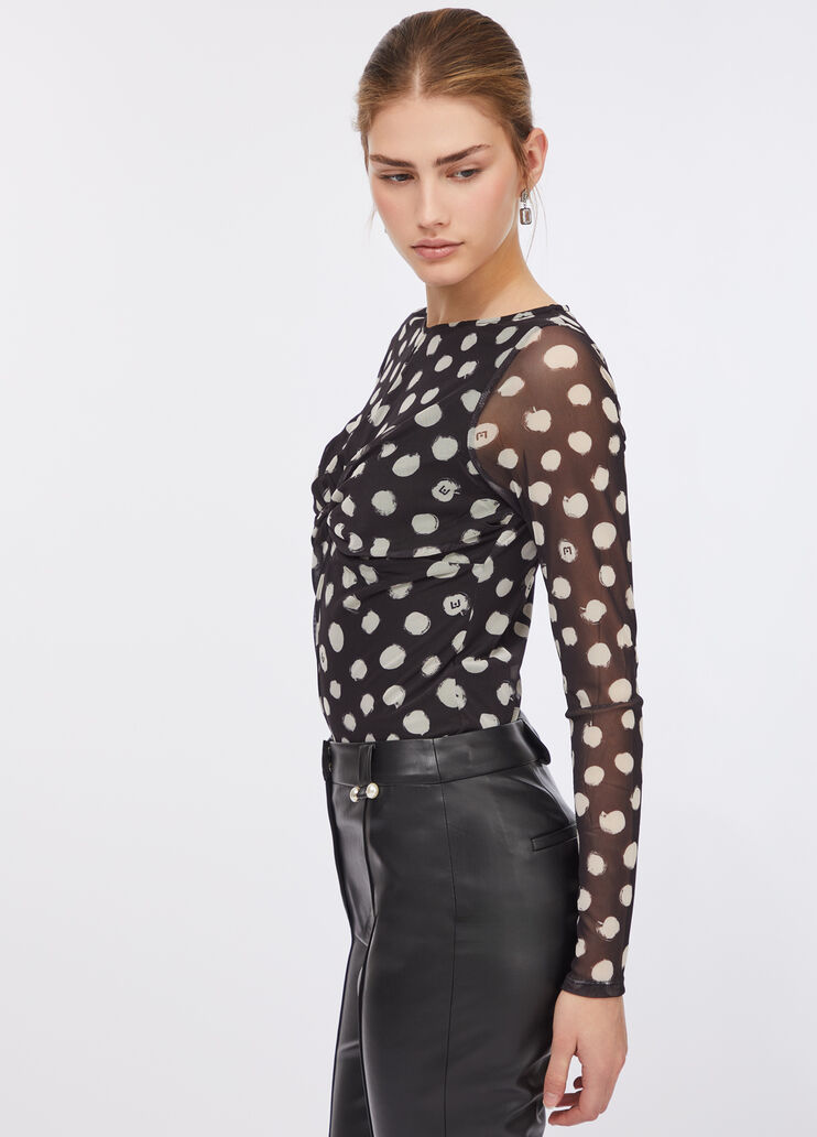Liu Jo Better T-shirt black polka-dots Liu Jo - large image number 3