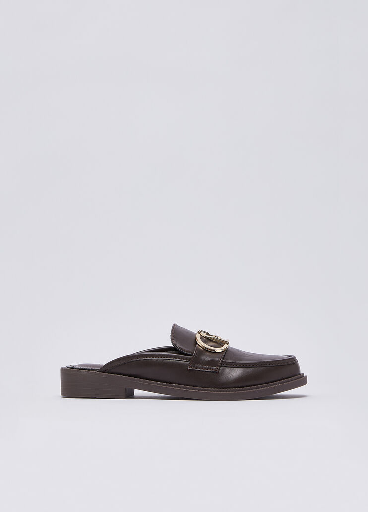 Zuecos con logo moca Liu Jo - medium